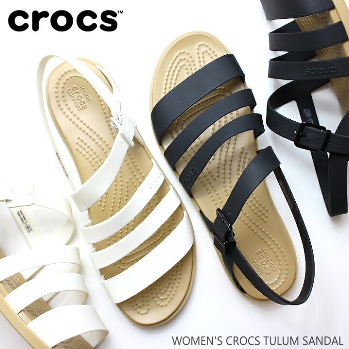 楽天市場 クロックス レディース サンダルクロックス トゥルム サンダル ウィメンcrocs Women S Crocs Tulum Sandal 6107おしゃれ かわいい ストラップサンダル ぺたんこ シャワーサンダル ビーチサンダル レジャー アウトドア キャンプ プール 海 フットパークヌシセ