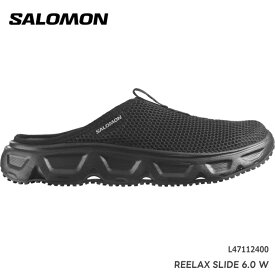 リカバリーシューズサロモン リラックス スライド 6.0 WSALOMON REELAX SLIDE 6.0 W L47112400 Black / Black / Alloyアウトドア シューズ クロッグ サンダル