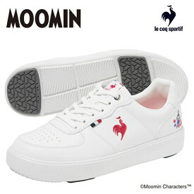 ルコック スニーカーle coq sportif（ルコックスポルティフ）LCS ニーム MM ホワイト / レッドLCS NIMES MM LU6SSN16LZムーミン コラボ 軽量 トリコロール リトルミイ コートスタイル