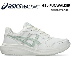 �A�V�b�N�X �E�H�[�L���O�V���[�Y ���f�B�[�Xasics GEL-FUNWALKER W077 1292A077-100 �z���C�g/���C�g�~���g�Q���t�@���E�H�[�J�[ �E�H�[�L���O ������� ���L3E����