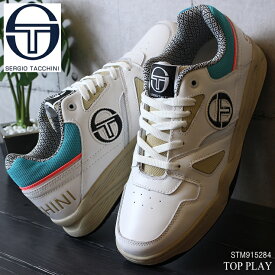 セルジオ タッキーニ スニーカーSERGIO TACCHINI TOP PLAY STM915284 WHITE/BEIGEトッププレイ レザースニーカー メンズスニーカー 大人スニーカー