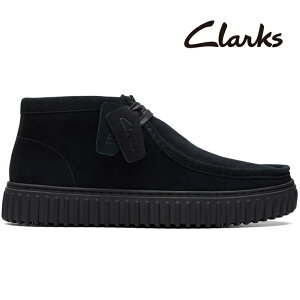 クラークス トーヒルハイ ブラックスエードClarks Torhill Hi 26173664ワラビー デザートブーツ モカシン
