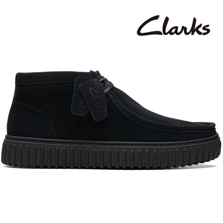 楽天市場】クラークス トーヒルハイ ブラックスエードClarks Torhill  