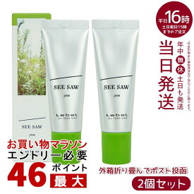 【2本セット】ルベル SEE/SAW シーソー ヘアメイクジャム 25g ヘアスタイリング LebeL SEE SAW CREAM