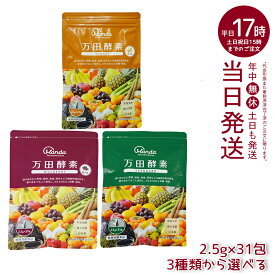 【種類選べる】万田酵素 ペーストタイプ GINGER ジンジャー スタンダード マルベリー 分包 77.5g (2.5g×31包) 自然発酵食品 酵素サプリ 発酵酵素