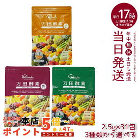 【種類選べる】万田酵素 ペーストタイプ GINGER ジンジャー スタンダード マルベリー 分包 77.5g (2.5g×31包) 自然発酵食品 酵素サプリ 発酵酵素