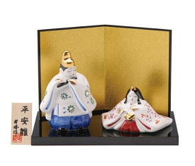 雛人形 平安 宴雛（小）白磁スワロフスキー ( 雛祭 お雛様 おひなさま 雛人形 ひな人形 おしゃれ かわいい おひなさま コンパクト おしゃれ インテリア 雛 ひな祭り 飾り 人気 雛飾り 初節句 )