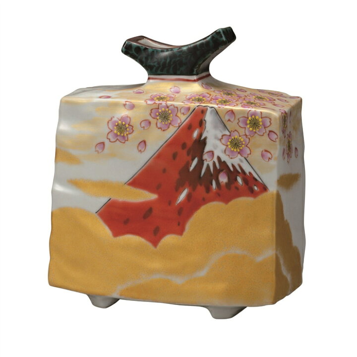 楽天市場 6号飾壺 金雲桜富士 花器 フラワーベース 花立 生花 花台 贈り物 ギフト プレゼント 母の日 取引先 初節句 男の子 お返し 敬老の日 おじいちゃん 新築祝い 上場 古稀 定年 お祝い 就職祝い 設立祝い 創業記念 竣工 結婚記念日 還暦 開業 退職祝い 親戚