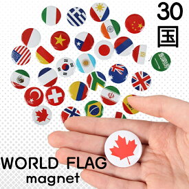 【期間限定10%OFF】【MYGRAPHY】 おしゃれマグネット 世界国旗 30国1セット マグネット