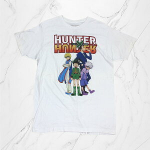 Ò HUNTER×HUNTER T-SHIRTS WHITE n^[n^[ Aj LN^[vgTVc yVintagez