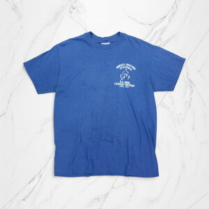 �Ò� 80s Stedman T-Shirts Blue T�V���c �V���O���X�e�b�` ���� �yVintage�z