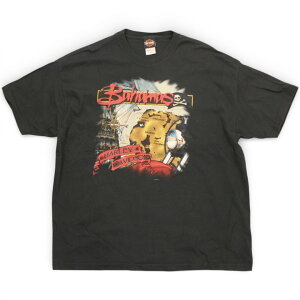�Ò� 00s USA�� Harley Davidson T-Shirts Washed Black �n�[���[�_�r�b�h�\�� T�V���c ���� thd242