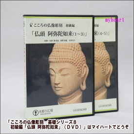 【宅配便配送】こころの仏像彫刻　基礎シリーズ8　初級編「仏頭 阿弥陀如来」（DVD）
