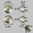 トステム（LIXIL）　ドア錠セット（ユーシン　WNシリンダー）　DDZZ4022