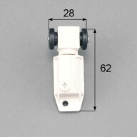 【メール便対応】トステム（LIXIL）　浴室中折ドア吊車セット（上部吊部品）右用　DCZZ328