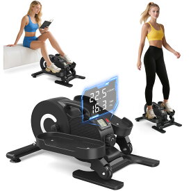 ミニ クロストレーナー フィットネスバイク エアロバイク 前後方向回転 電動フィット ステッパー フィットネス 自宅 ダイエット フィット 有酸素運動 リモコン付き 組立不要 小型 軽量 家庭用 健康器具 健康 送料無料 BTM