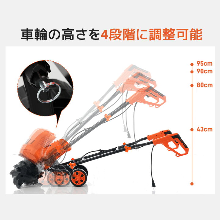楽天市場】【全品5%OFFクーポン!】電動耕運機 コード式 耕運機 ミニ 