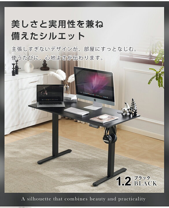 楽天市場】電動昇降デスク スタンディングデスク 電動 幅100cm/120cm 