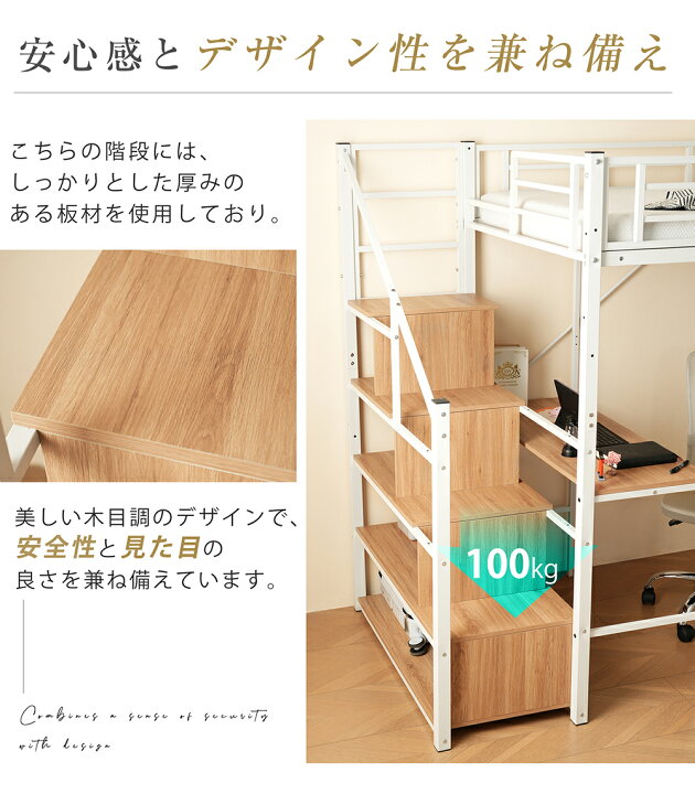 楽天市場】【5の日限定全品7%クーポン】ロフトベッド パイプベッド 