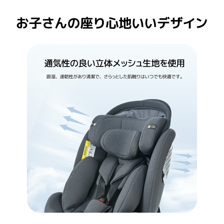 楽天市場】チャイルドシート 新生児 ISOFIX 0歳~12歳 360度回転式 40 