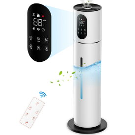 楽天1位爆売中！【2年保証◆正規品◆2026最新型◆】加湿器 大容量 8L 除菌 タワー型加湿器 次亜塩素酸水対応 8L 超音波加湿器 UV除菌 加湿器 湿度センサー 上から給水 お手入れ簡単 空焚き防止 40畳対応 48H加湿 静音 リモコン アロマ【7日間返品保証＋2年保証】