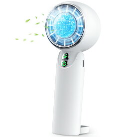 ハンディファン 【2年保証】＼進化版・限定価格!／2025夏冷感☆手持ち扇風機 冷却プレート 扇風機 ハンディ 扇風機 小型 ハンディファン 強風 冷却 充電式 卓上 小型扇風機 防災グッズ 携帯扇風機 冷却モード 扇風機 ミニ扇風機 半導体冷凍チップ 小型扇風機 2025 PSE認証済