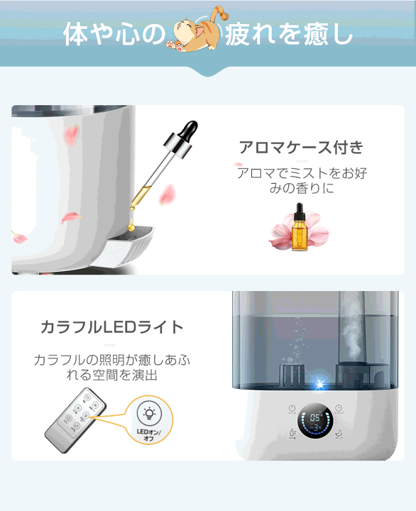 楽天市場】加湿器 大容量 5L【2026年新モデル・多重除菌・加熱式