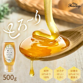【秋の贈り物応援★1000円OFFクーポン発行中】マイハニー MYHONEY アカシアハニー チューブボトル 500g アカシアはちみつ 生はちみつ 非加熱はちみつ はちみつ アカシア はちみつギフトギフト はちみつ 内祝い