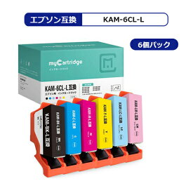KAM-6CL-L カメ互換 エプソン 互換インク 6色セット 増量タイプ【残量表示機能付】対応機種：EP-881AW/ EP-881AB/ EP-881AN/ EP-881AR/ EP-882AW/ EP-882AB/ EP-882AR