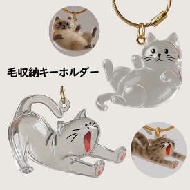 新作 猫の毛収納 猫の毛 保存チャーム 猫 毛 キーホルダー かわいい透明ペット毛保存キーホルダー 永久保存 猫の毛専用 アクセサリー型記念品 ガラス収納チャーム ペットロック お守りディスプレイ 吊るし型 2個組