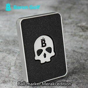 �y�����z BARON GOLF �y �o�����S���t�z MERAKI EDITION SKULL BALLMARKER �����L�G�f�B�V���� �X�J���{�[���}�[�J�[ �u���b�N �z���C�g