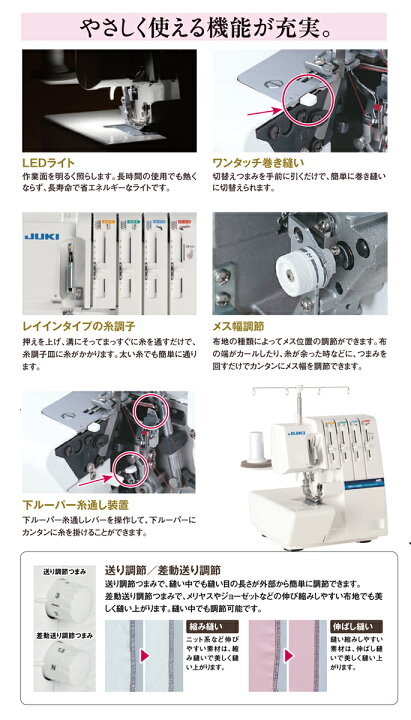 楽天市場】《P5倍！》くず受けプレゼント中！JUKIロックミシン「MO 