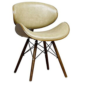 オフィスチェア デザイナーズチェア ブルチーノ ビンテージ レザー チェア ウォールナット材 レトロ 北欧 ミッドセンチュリー ダークブラウン