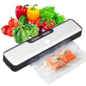真空パック機 フードシーラー 酸化防止 と鮮度長持ち -70kpaの超吸引力 60dB低騒音設計 真空シーラー 乾湿両用 多機能 小型密封パック機 家庭用に適しています 専用袋不要 日本語説明書付き