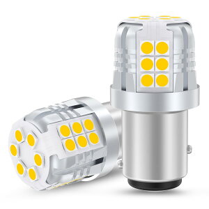 S25 �_�u���� �z���C�g BAY15D P21/5W LED�o���u �ėp �����P�x 30�A3030SMD �e�[�����C�g/�u���[�L���C�g DC12V�ԗp �Ԍ��Ή� 6000-6500K (2�Z�b�g)