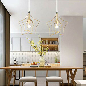 ペンダントライト星形 1灯 ダクトレール用照明 ダイニング照明 食卓用 北欧 おしゃれ LED対応 キッチン 照明器具 リビング用 居間用 アルミ製おしゃれ照明 (引掛けシーリング式)