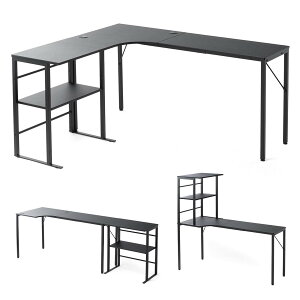 T_CNg LfXN 140cm+80cm s40cm j^[A[tΉ P[u×2t Q[~OfXN ubN