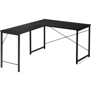 サンワダイレクト L字デスク 幅100×奥行130cm モニターアーム対応 ゲーミングデスク ブラック