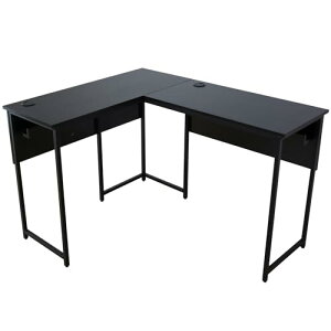 ドリス パソコンデスク コンパクトき L字デスク コーナーデスク PCデスク オフィスデスク デスク ブラック オリロン