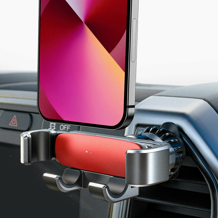 楽天市場】スマホホルダー 車 車載ホルダー 重力式 エアコン吹き出し口 