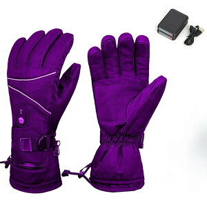 電熱グローブ 保温手袋 冬 防寒 6000mAhバッテリー2個付き グローブ 3段温度調節可能 ヒーター 3秒即暖 スマホ対応 防寒対策 防水防風 滑り止め バイク用 登山 サイクリング スキー