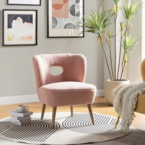 おしゃれ 可愛い ソファー 一人用 肘置きなしチェア 疲れない 椅子 木製脚 ソファ おしゃれ 一人暮らし ソファー 北欧 インテリア シングルソファー (グレー)