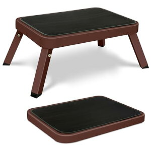 踏み台 折りたたみ 耐荷重120KG 高さ17cm 38×26×17cm 金属製 ステップ台 低踏み台 車 踏み台 車の乗り降り 足置き台 トイレ踏み台 滑り止め 安定 コンパクト 省スペース 病院 洗面所 浴室 キッチ