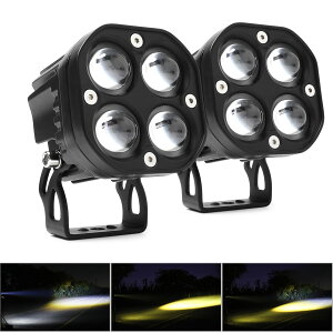 Ɠ 2F؂ւ oCN tHOv 3200K/ 6500K/40W/10000LM 12V-24Vp I[goC ⏕ I[g//gbN ėp ԊO IP68h [NCg 2Zbg