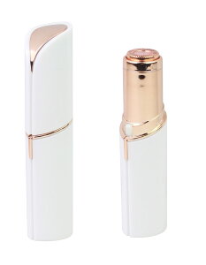 ペティットシェーバー ホワイト コードレス 電動 うぶ毛 むだ毛 コンパクト ミニ フ ェイスケア 手指 うなじ 低刺激 LED付き お手入れブラシ付き 18金 petit shaver (ホワイト)