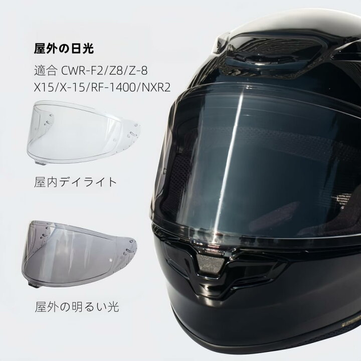 楽天市場】シールド PHOTOCHROMIC(フォトクロミック)ヘルメット 適合 