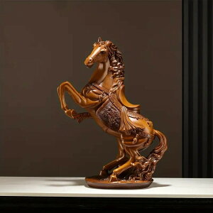 置物 馬 オブジェ ブラウン ブラック レッド 樹脂 彫刻 インテリア ホームデコ お洒落 かっこいい ヴィンテージ調 リビング オフィス 書斎 4-7