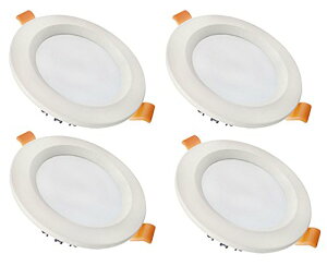 4 12W 5.6C` LED _ECg ߍ Px 1100lm(100Wⓔւ) a110mm 4000KF 85-265V q H Ɩ VƖ (4000K, 12W)