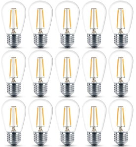 15 LED tBgd S14 2W 200LM E26 2700K-3000KgFEH[zCg 100-130V AC 20WMv̂ւ 20WMv ULFς