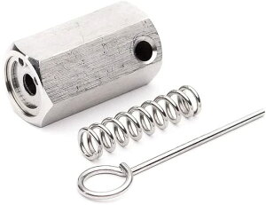 ステンレス304 締付け金具 くくり金具 罠用 踏み板 鳥獣被害対策 箱わな わな ステンパイプ 狩猟用品 ワイヤー締め付け金具 針付き 開錠 (10個)